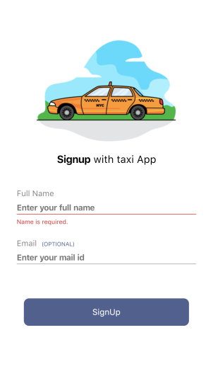 Flutter Taxi App Theme